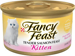 Fancy Feast Kitten Tender Salmon Feast Wet Cat Food (3oz) - Majestic Pet Kingdom