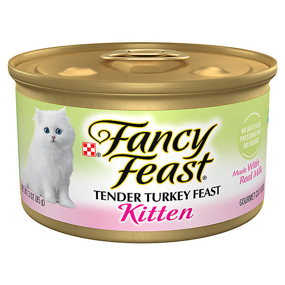 Fancy Feast Kitten Tender Turkey Pate Wet Cat Food (3oz) - Majestic Pet Kingdom