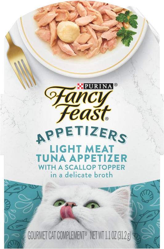 Fancy Feast Appetizers Light Tuna & Scallop Wet Cat Food (1.1oz) - Majestic Pet Kingdom