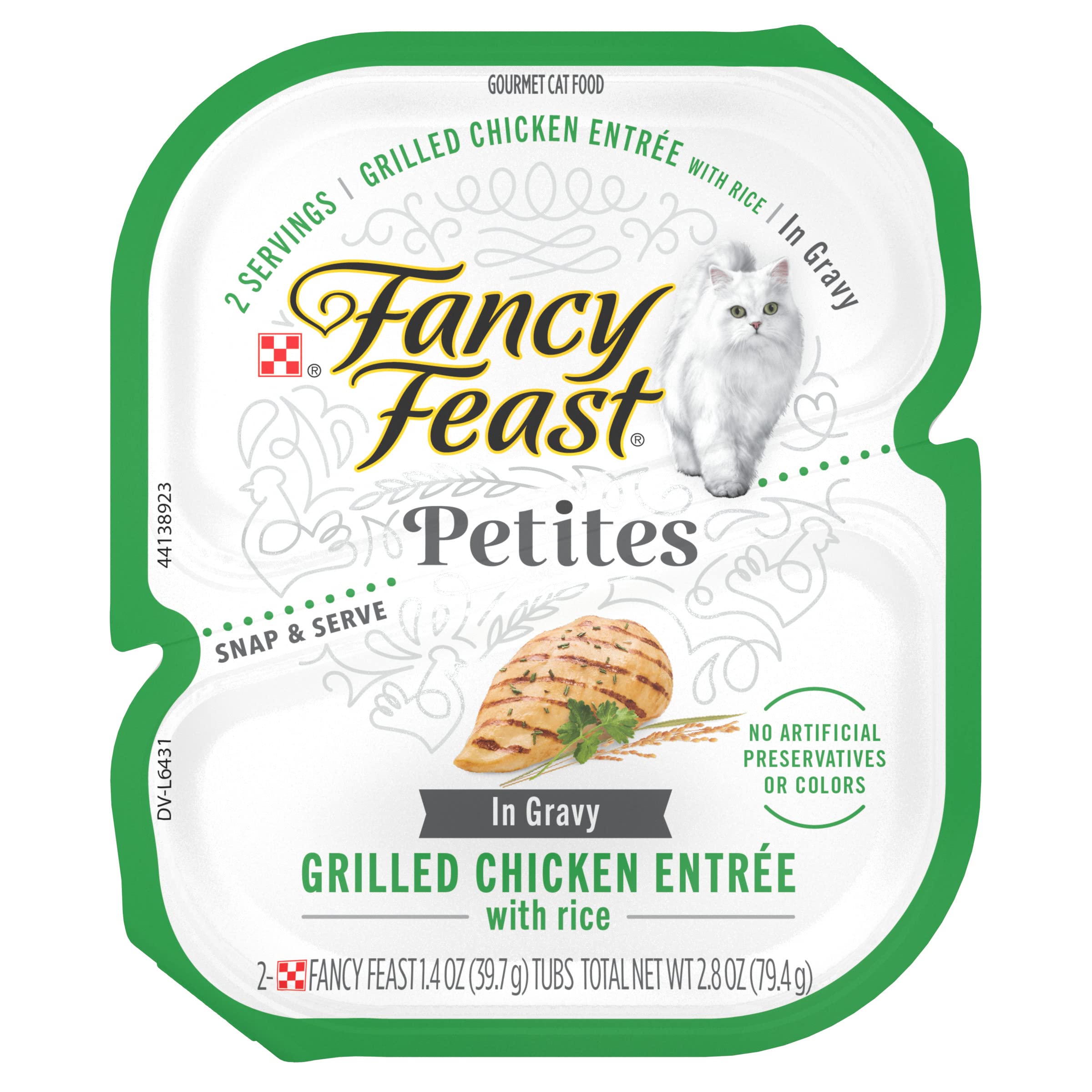 Fancy Feast Petites Grilled Chicken with Rice in Gravy Wet Cat Food (2.8oz) - Majestic Pet Kingdom