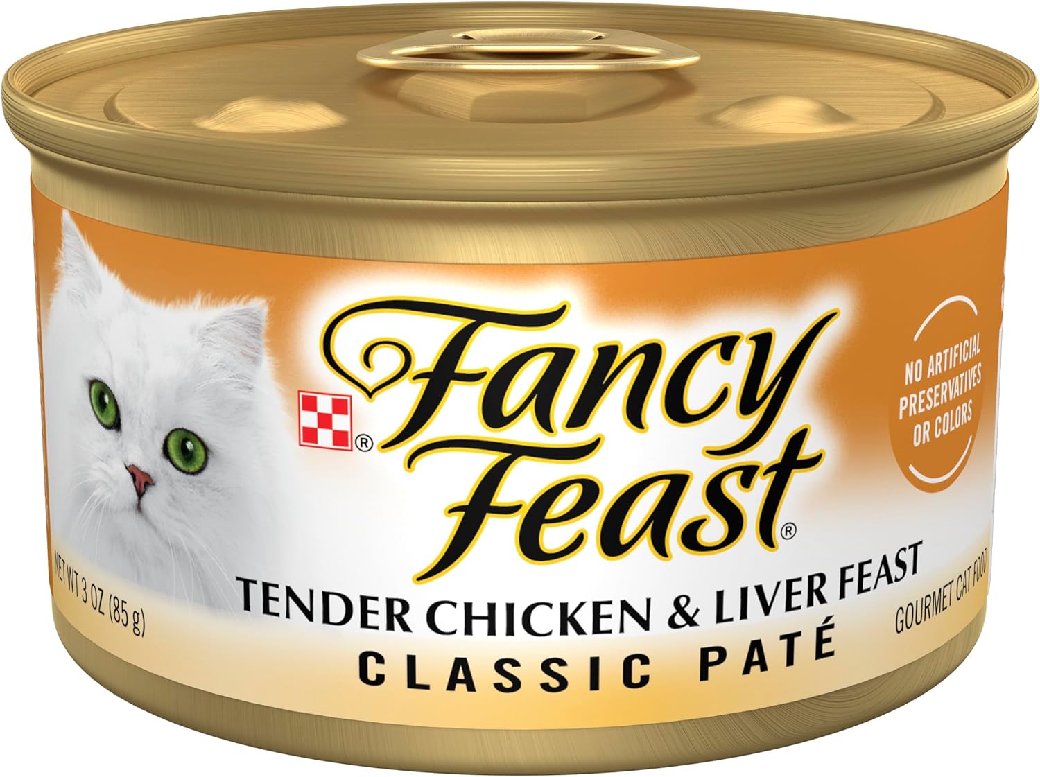Fancy Feast Chicken & Liver Pate Wet Cat Food (3oz) - Majestic Pet Kingdom