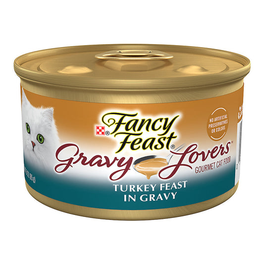 Fancy Feast Gravy Lovers Turkey Wet Cat Food (3oz) - Majestic Pet Kingdom