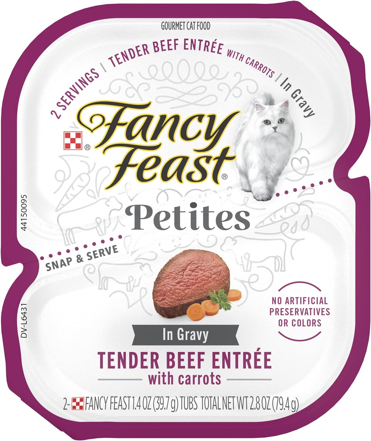 Fancy Feast Petites Beef with Carrots in Gravy Wet Cat Food (2.8oz) - Majestic Pet Kingdom