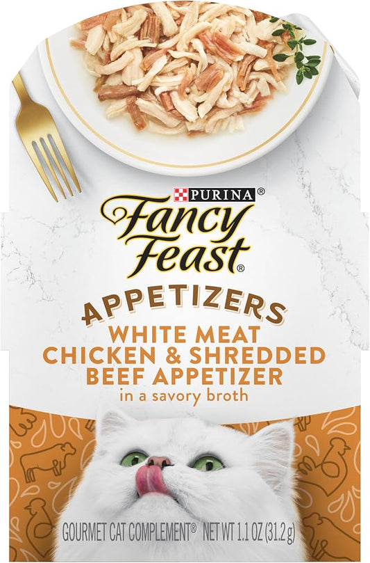 Fancy Feast Appetizers Chicken & Beef Wet Cat Food (1.1oz) - Majestic Pet Kingdom