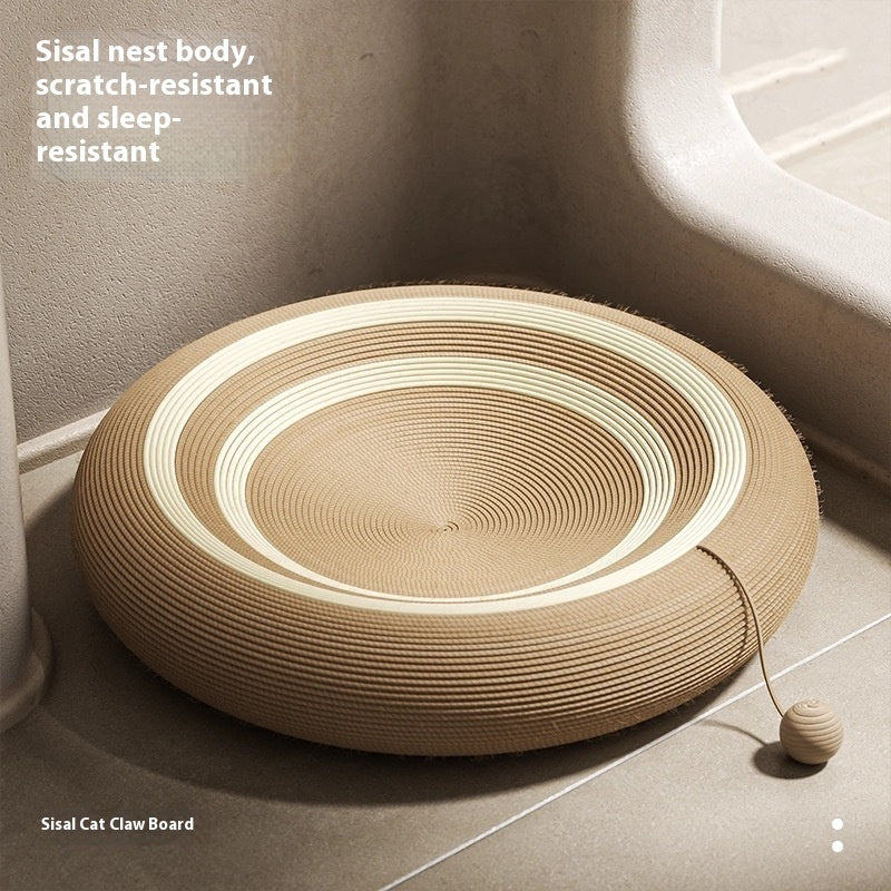 Sisal Cat Scratch Board Wear-resistant Non-dandruff Cat Nest Integrated Oversized Cat Rattan Grinding Claw Nest