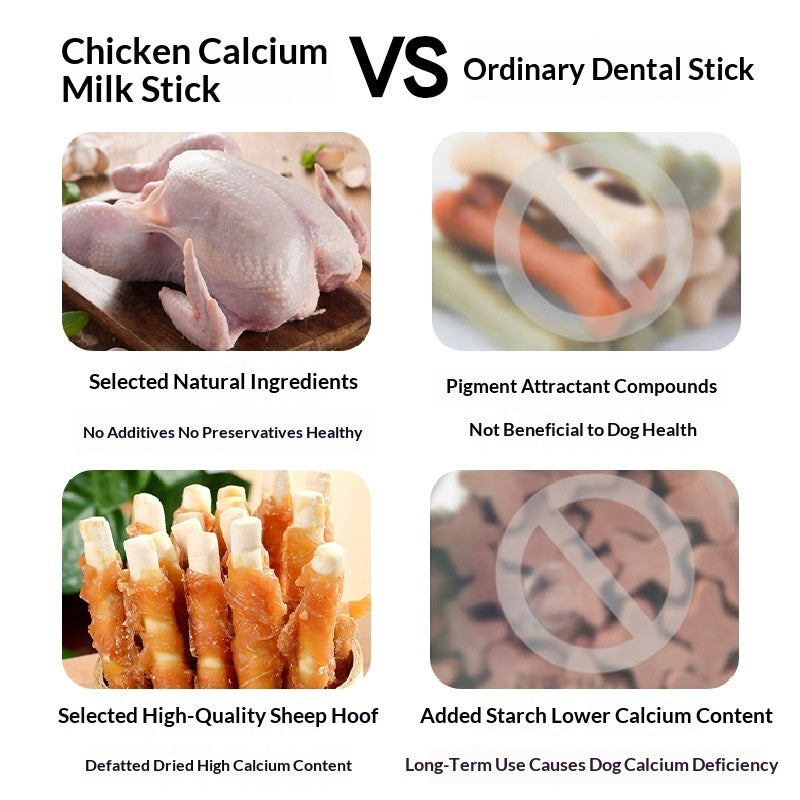 Dog Treats Chicken-flavored Milk Sticks Calcium Chews And Grinding Bones - Majestic Pet Kingdom