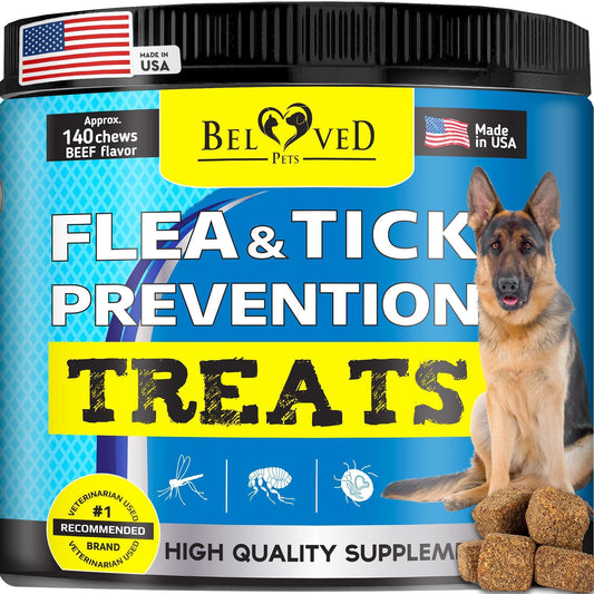Flea and Tick Chews Insect Defense Oral Tablets Dogs Cats 60ct