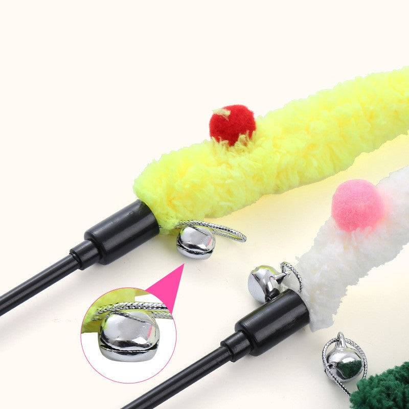 Innovative Colorful Plush Cat Teaser