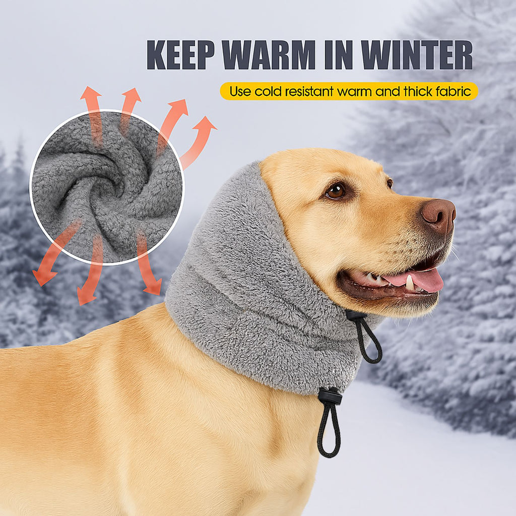Adjustable Dog Head Cover For Warmth And To Prevent Startle Reactions - Premium Pet Accessory