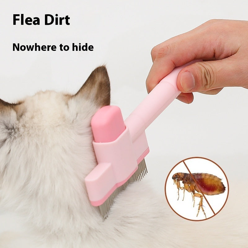 Densely Teethed Grooming Flea Comb for Pets