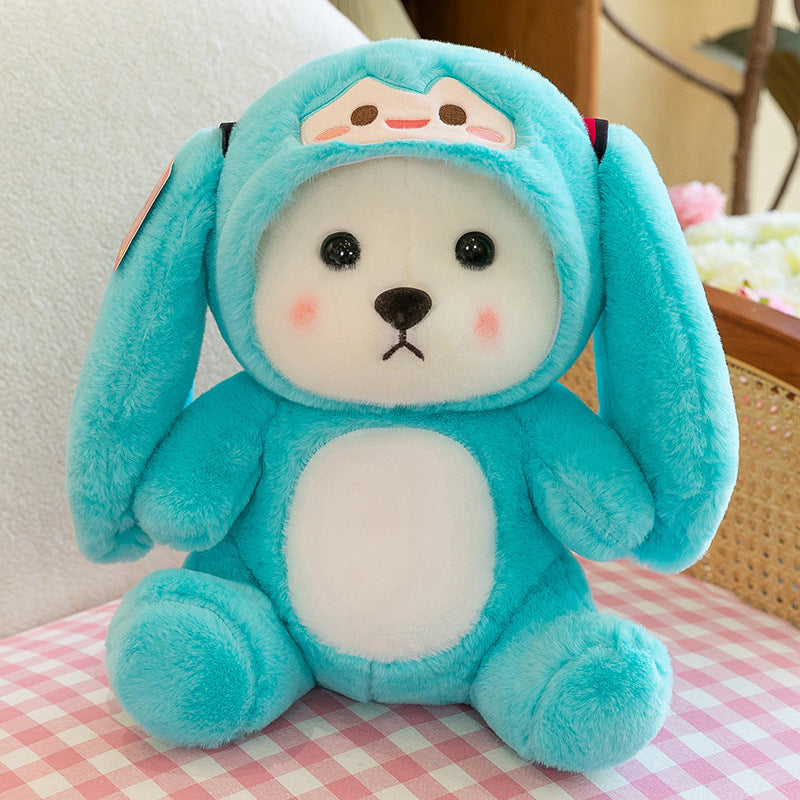 Colorful And Cute Strawberry Bear Plush Doll