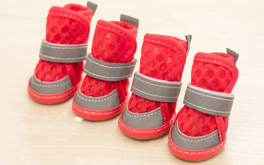 Dog Shoes Soft Sole Anti-Slip Canvas Paw Boots Small Breeds