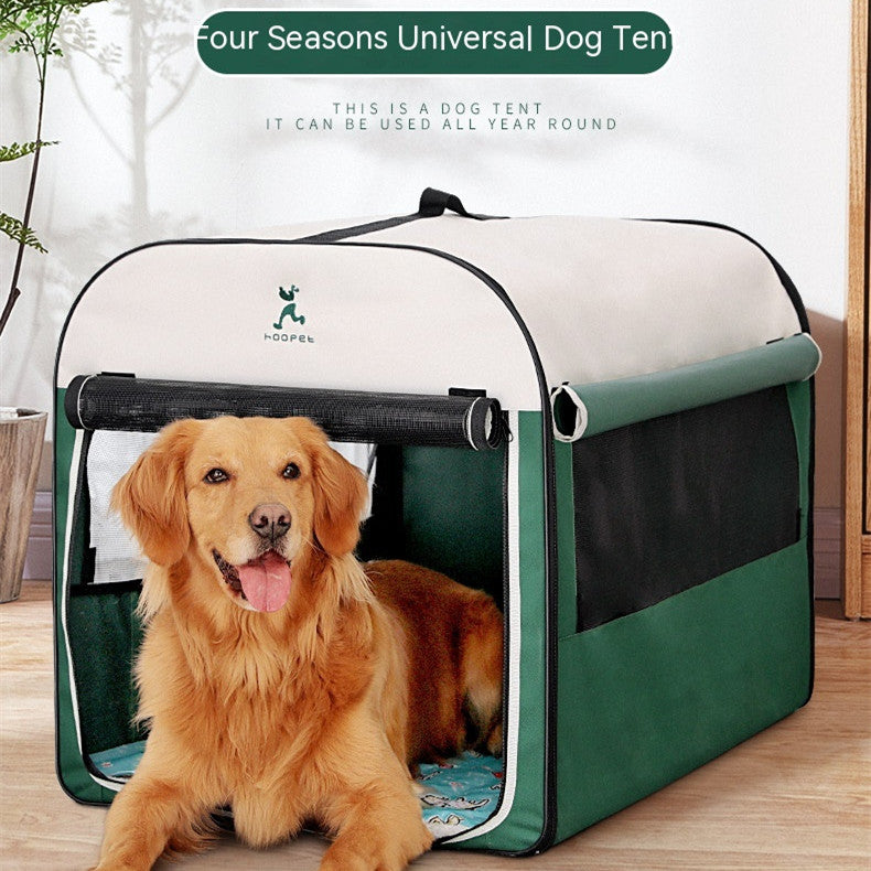 Warm Enclosed Winter Dog Kennel & Cat House - Majestic Pet Kingdom