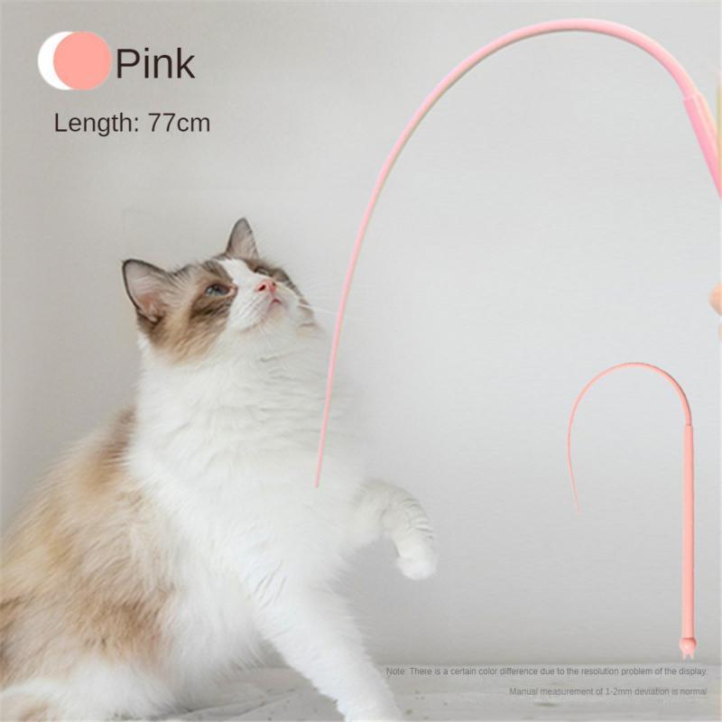 Simulated Mouse Tail Cat Toy Cat Teaser Funny Stick Silicone Long Tail Pet Interactive Toys For Cats Kitten Hunting Pet Products | Purrfect Pet Kingdom