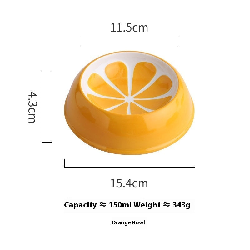 Cat Bowl Ceramic Drinking Water Non-slip Anti-tumble - Majestic Pet Kingdom