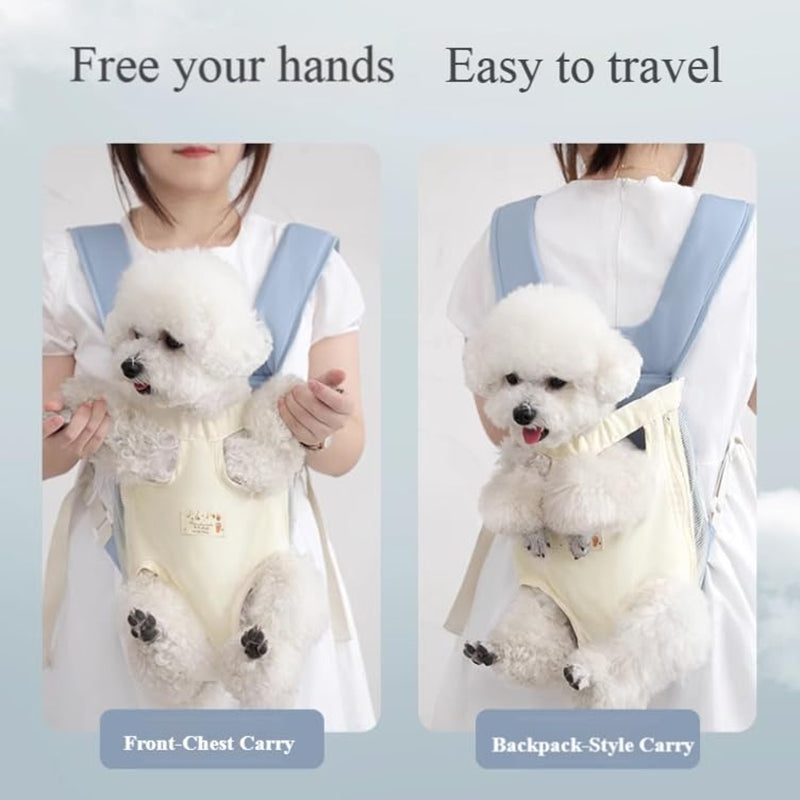 Breathable Dog Carrier Backpack Adjustable Chest Harness For Small Pets Portable Outdoor Cat Dog Travel Pack - Majestic Pet Kingdom