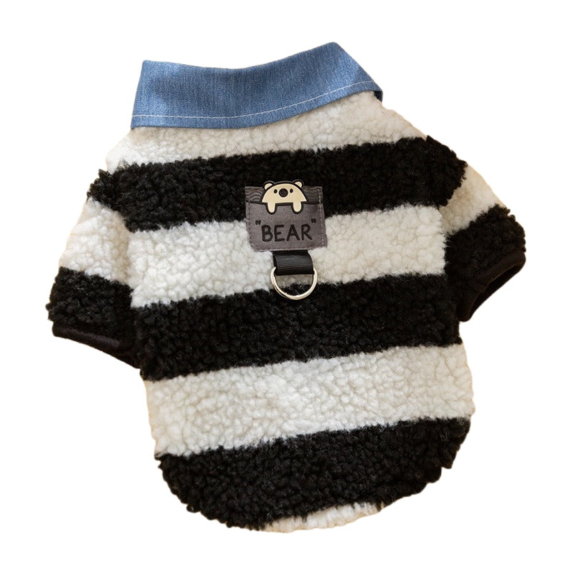 Leash Hole And Collar Winter Thick Warm Cozy Sweater For Small Medium Breeds, For Teddy Dachshunds Yorkies Cats - Majestic Pet Kingdom