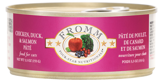 Fromm 4 Star Chicken, Duck and Salmon Cat Pate (5.5oz) - Majestic Pet Kingdom