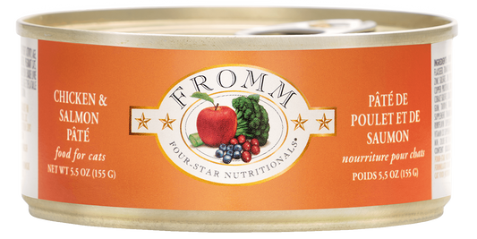 Fromm 4 Star Chicken and Salmon Cat Pate (5.5oz) - Majestic Pet Kingdom