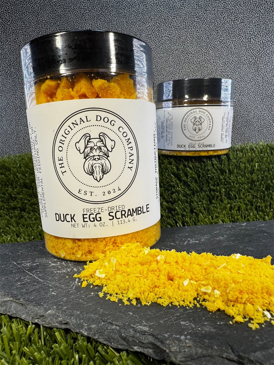 Dog Treats Freeze-Dried Duck Egg Scramble Meal Chews 5oz - Detail Angle 3 | Majestic Pet Kingdom