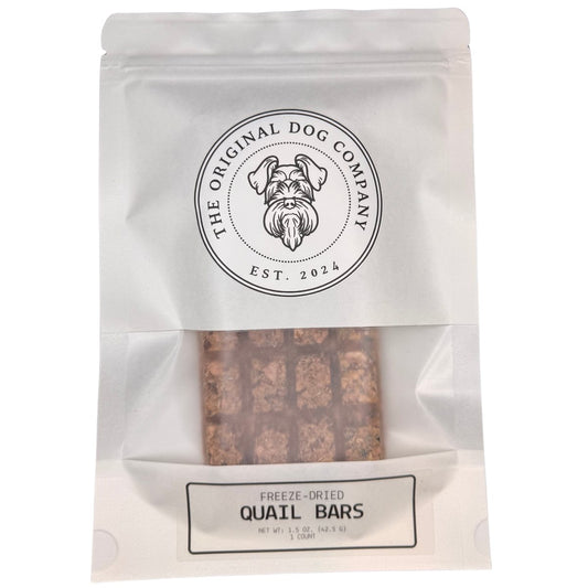 Dog Treats Freeze-Dried Quail Bar High-Protein Chews 4oz - Detail Angle 2 | Majestic Pet Kingdom