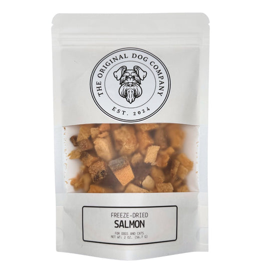Dog Treats Freeze-Dried Wild Salmon Chunks Raw Bites 5oz - Main Feature View | Majestic Pet Kingdom