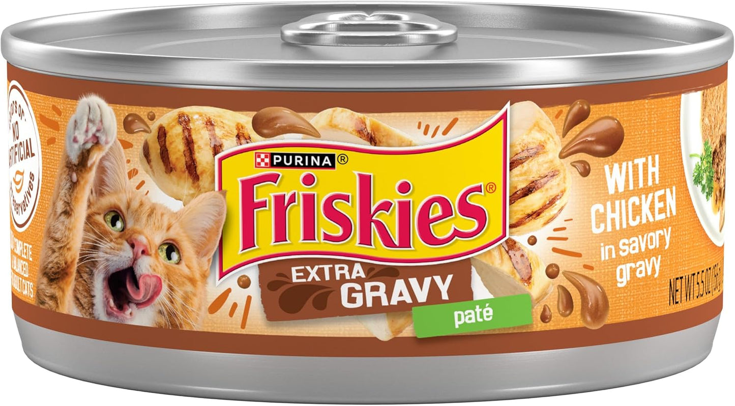 Friskies Extra Gravy Chicken Wet Cat Food (5.5oz) - Majestic Pet Kingdom