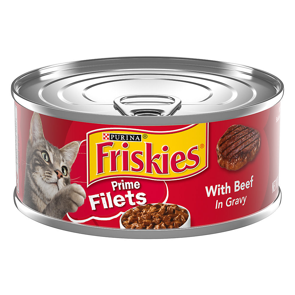 Friskies Prime Filet Beef in Gravy Wet Cat Food (5.5oz) - Majestic Pet Kingdom