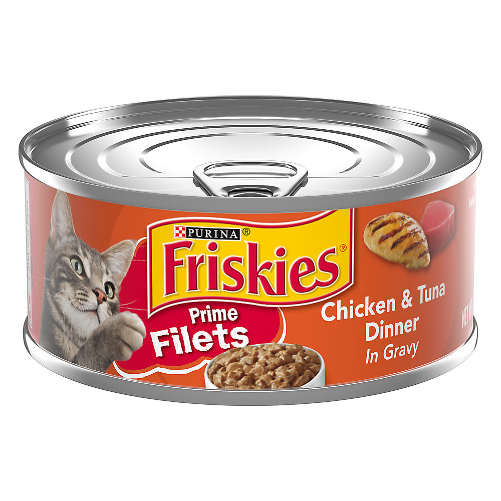 Friskies Prime Filets Chicken & Tuna in Gravy Wet Cat Food (5.5oz) - Majestic Pet Kingdom