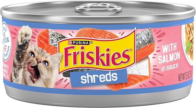 Friskies Shreds Salmon in Gravy Wet Cat Food (5.5oz) - Majestic Pet Kingdom