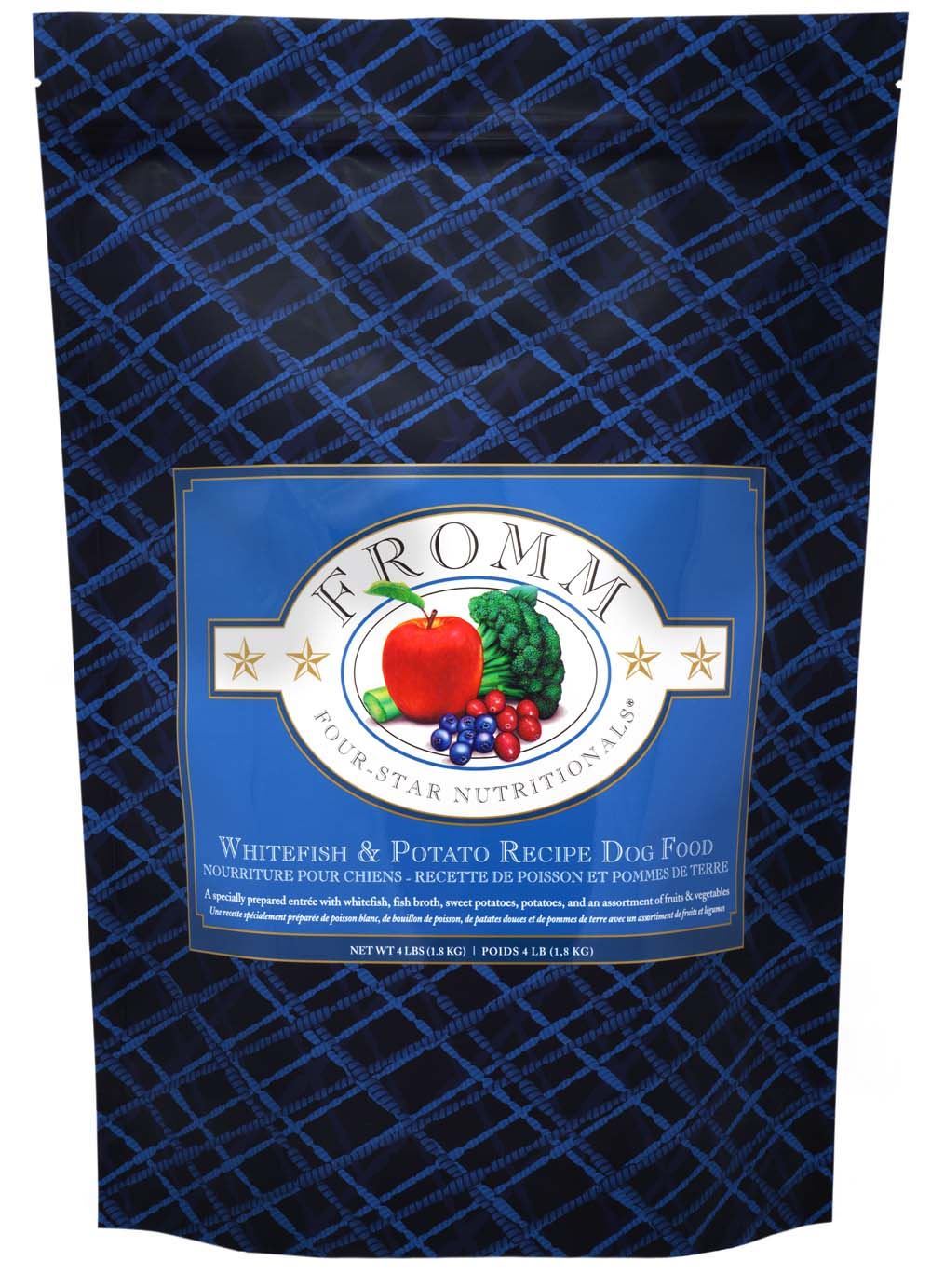 Dog Food Fromm 4-Star Whitefish & Potato Recipe Adult Kibble