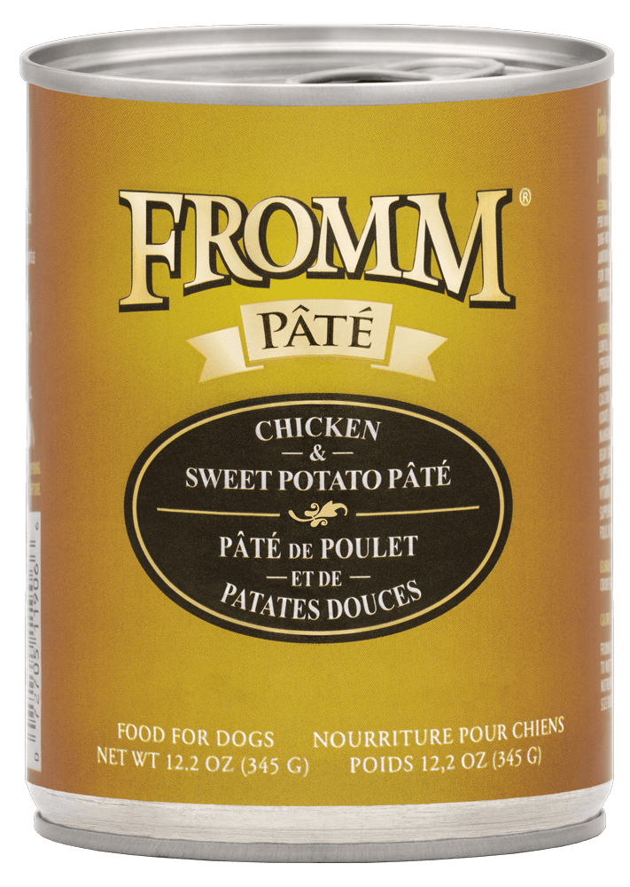 Fromm All Life Stages Grain Free Chicken & Sweet Potato Pate Wet Dog Can (12.2oz) - Majestic Pet Kingdom