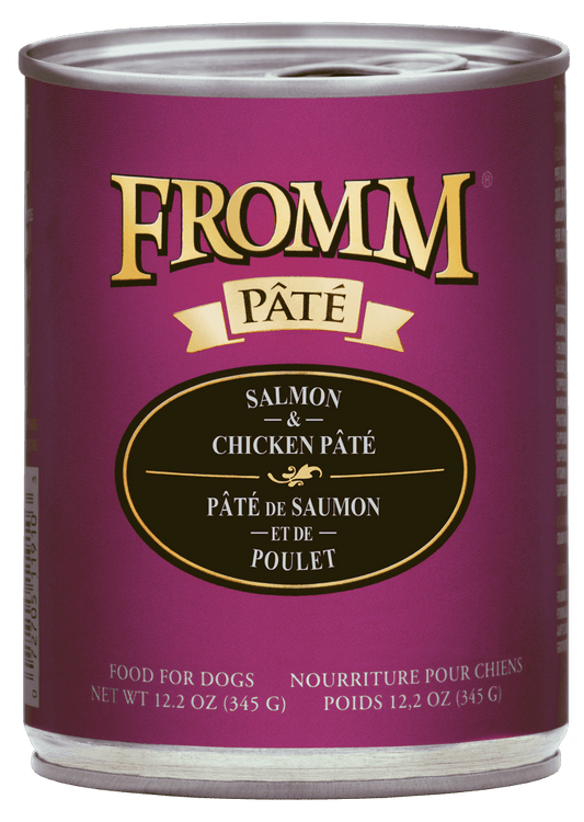 Fromm All Life Stages Salmon & Chicken Pate Wet Dog Can (12.2oz) - Majestic Pet Kingdom