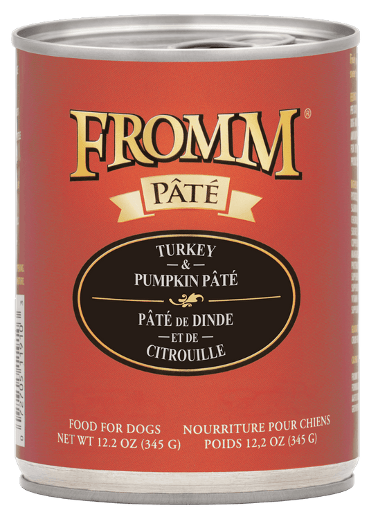 Fromm All Life Stages Grain-Free Turkey & Pumpkin Pate Wet Dog Can (12.2oz) - Majestic Pet Kingdom