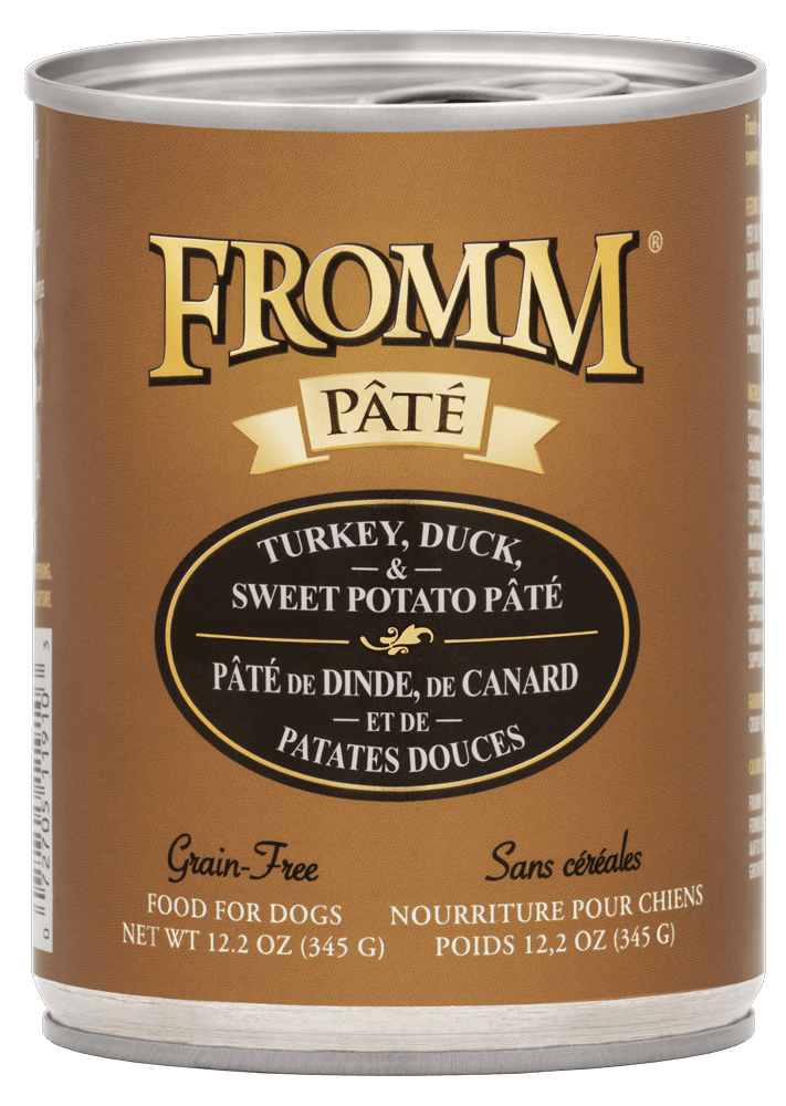 Fromm All Life Stages Grain-Free Turkey, Duck, & Sweet Potato Pate Wet Dog Can (12.2oz) - Majestic Pet Kingdom