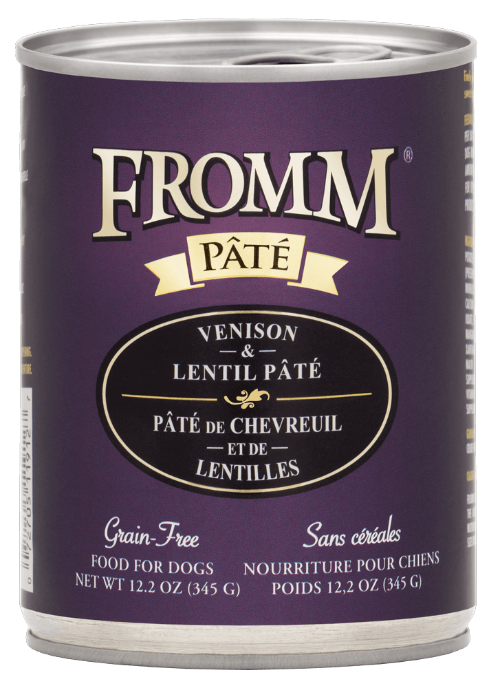 Fromm All Life Stages Grain-Free Venison & Lentil Pate Wet Dog Can (12.2oz) - Majestic Pet Kingdom