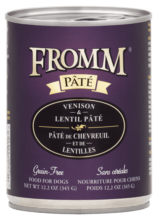 Fromm All Life Stages Grain-Free Venison & Lentil Pate Wet Dog Can (12.2oz) - Majestic Pet Kingdom