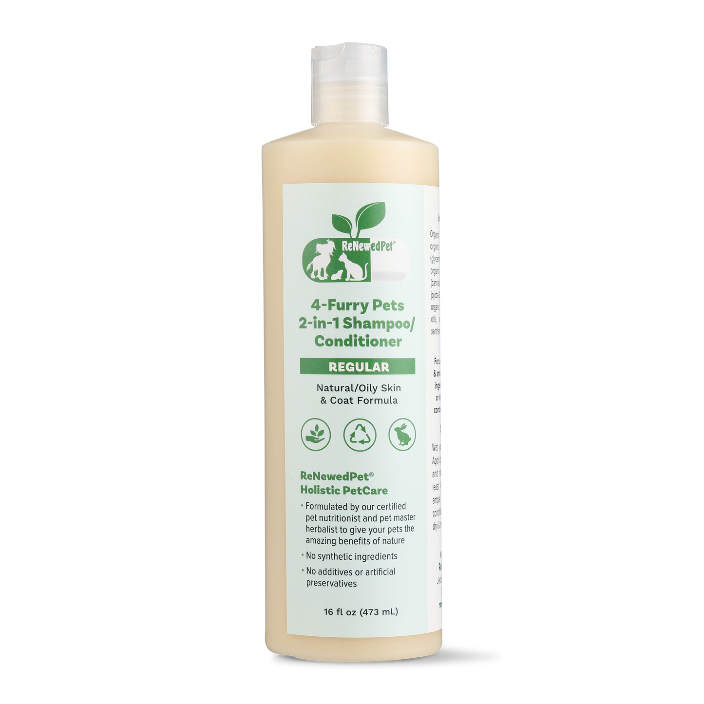 Dog Shampoo and Conditioner 2-in-1 Natural Pet Wash 16 fl oz