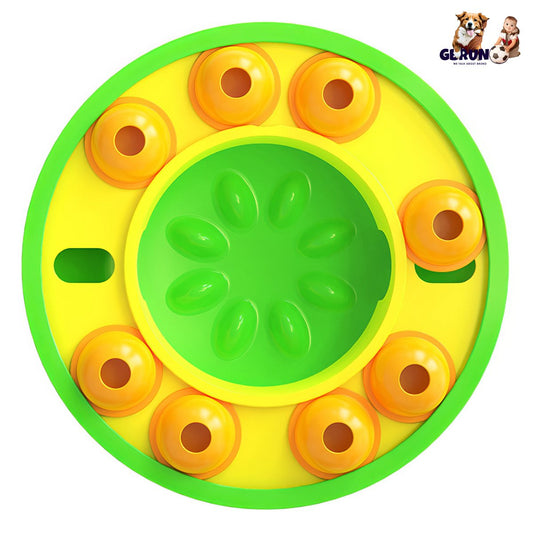 Dog Puzzle Toy Interactive Slow Feeder Treat Dispenser Dish - Detail Angle 2 | Majestic Pet Kingdom