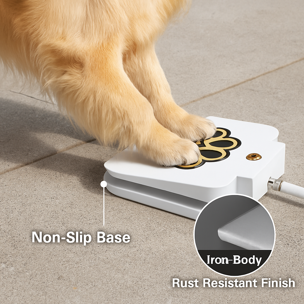 Dog Water Fountain Outdoor Dog Pet Water Dispenser Step-on Activated Sprinkler w/ Interactive Paw Pedal Valve for Drinking Fresh Water - Majestic Pet Kingdom