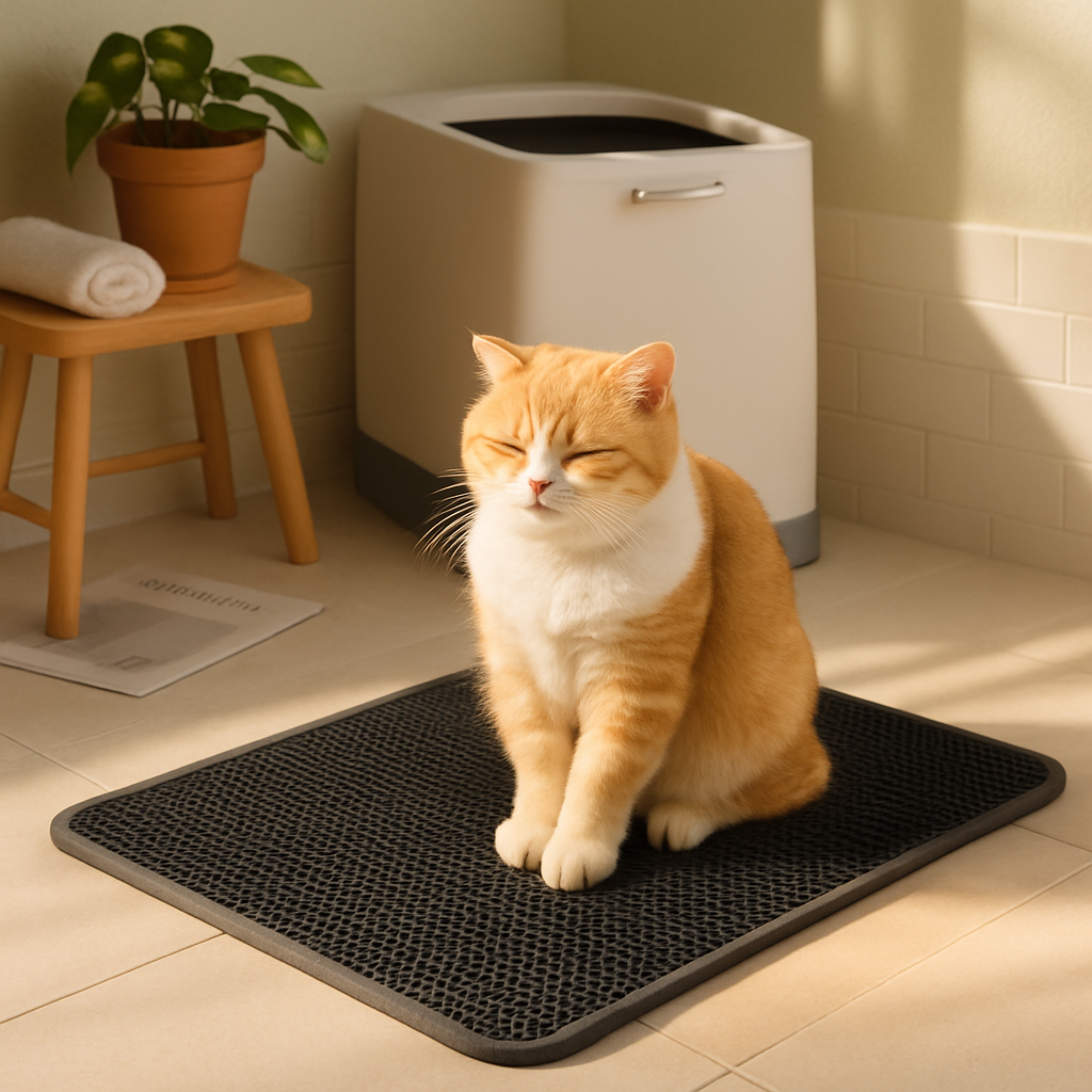 Cat Litter Mat EVA Honeycomb Double Layer Rug Pad