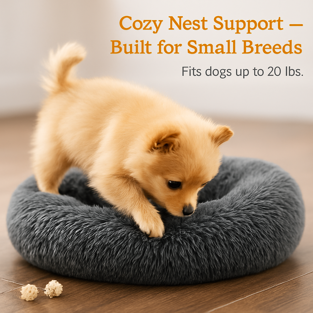 Pet Dog Bed: Warm Plush Nest for Dogs & Cats