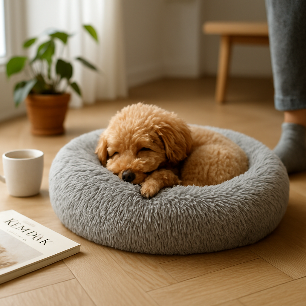 Pet Dog Bed: Warm Plush Nest for Dogs & Cats
