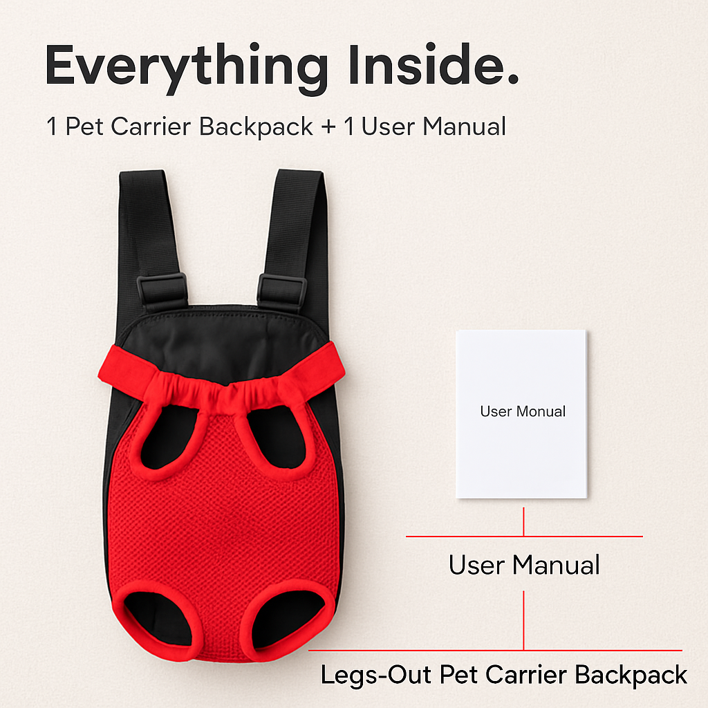 Dog Carrier Backpack Legs-Out Design Pet Carrier - Majestic Pet Kingdom