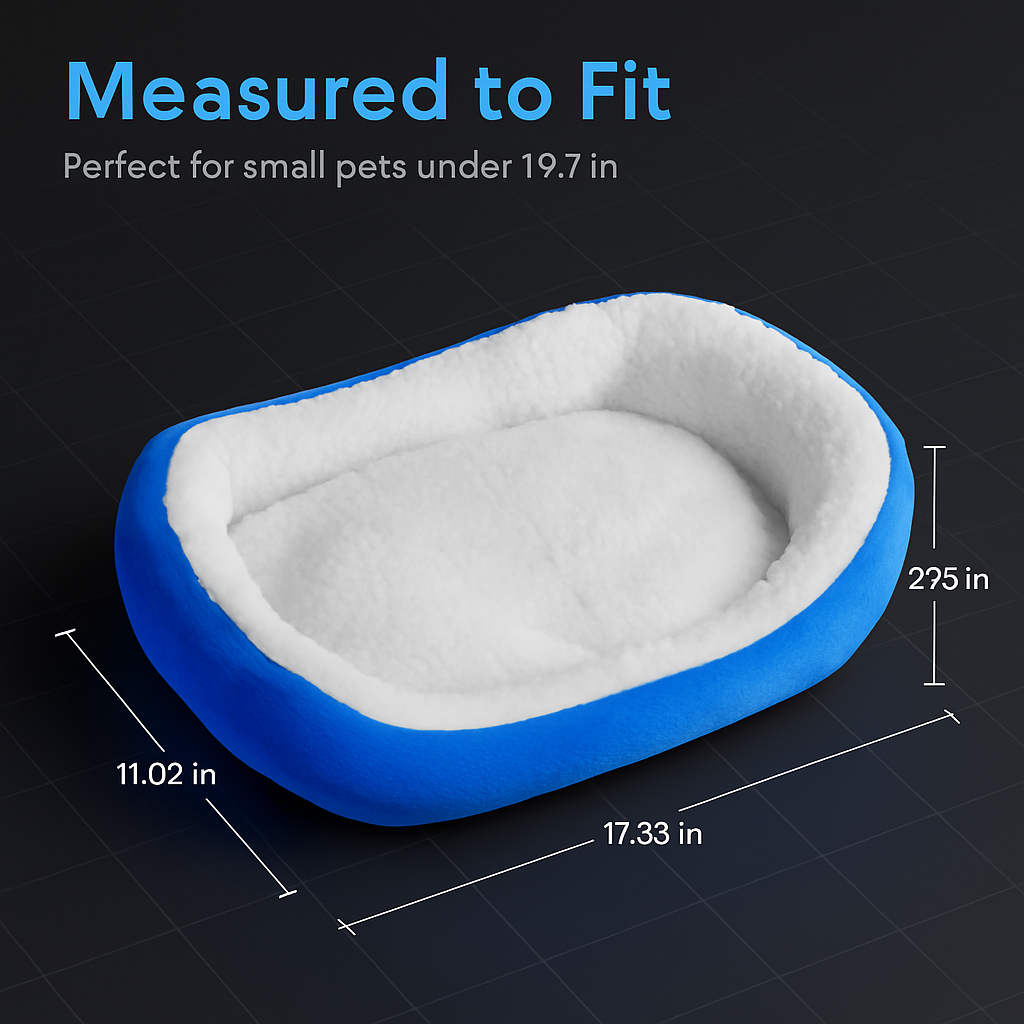 Pet Dog Bed: Soft Fleece Nest for Small Dogs