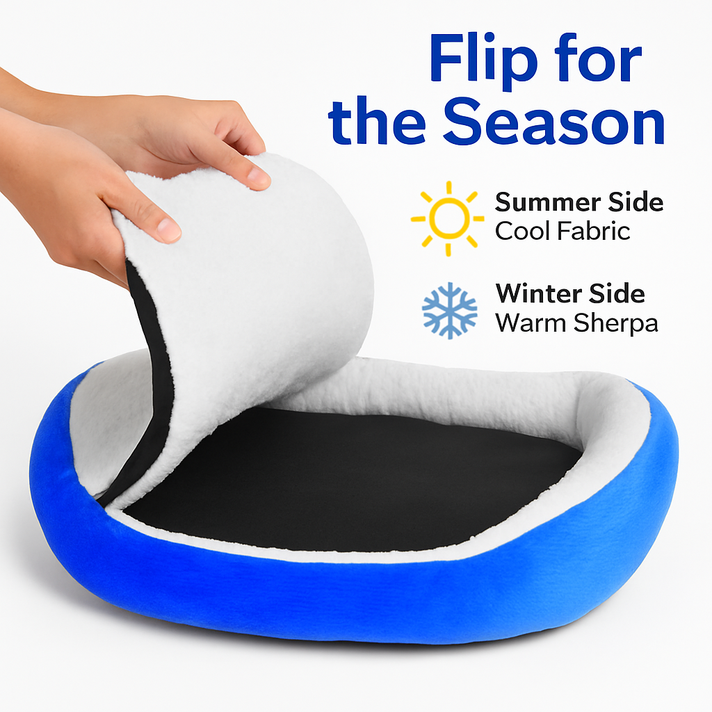Pet Dog Bed: Soft Fleece Nest for Small Dogs | Purrfect Pet Kingdom