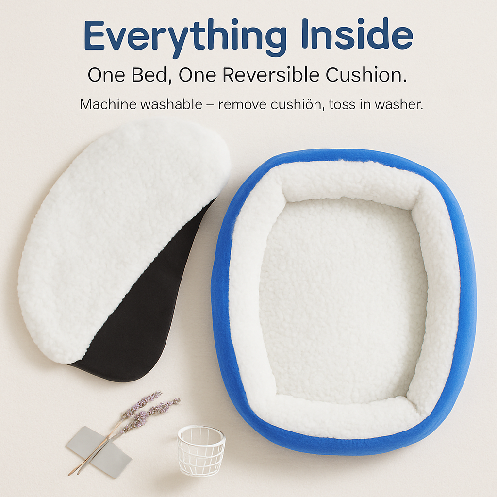Pet Dog Bed: Soft Fleece Nest for Small Dogs