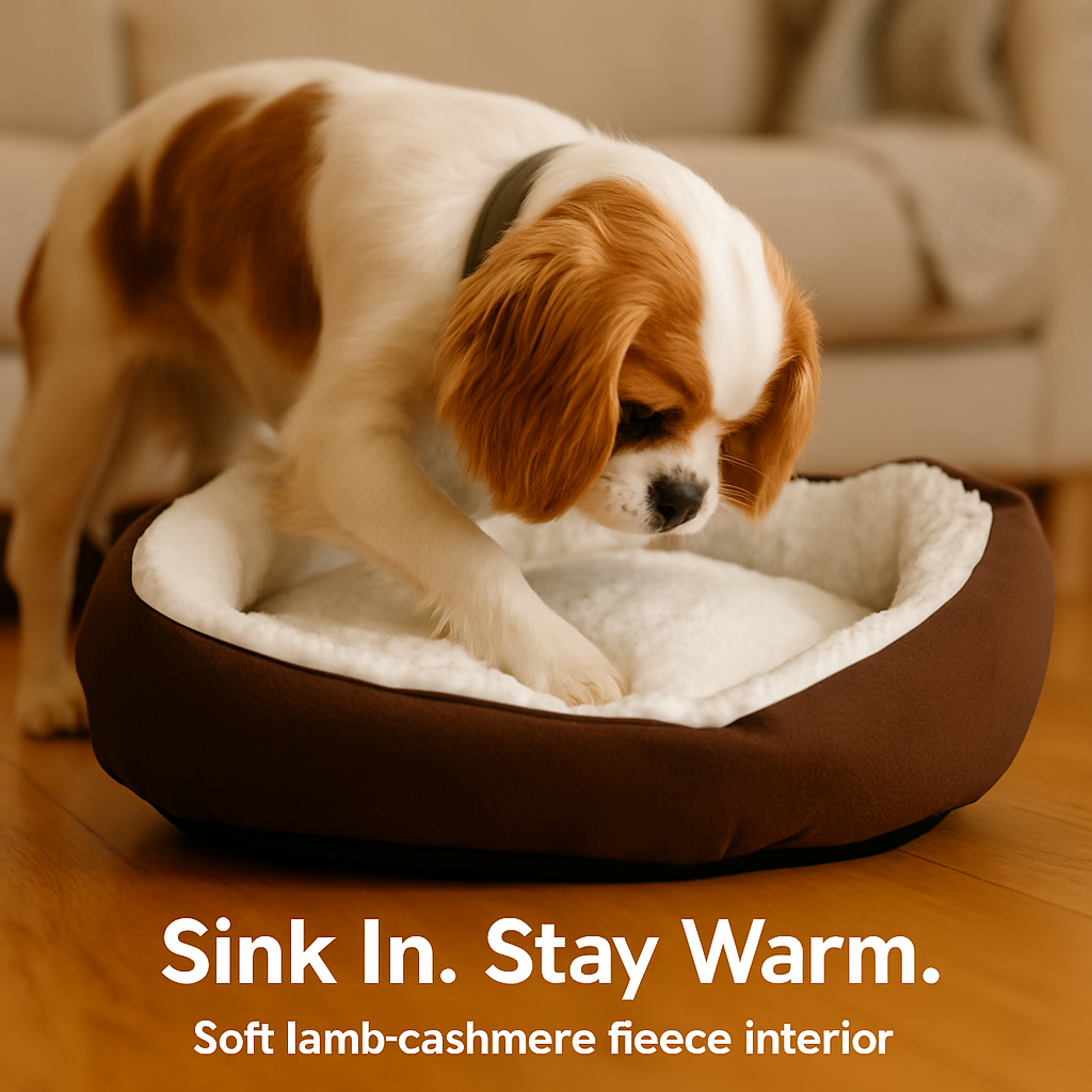 Pet Dog Bed: Soft Fleece Nest for Small Dogs | Purrfect Pet Kingdom