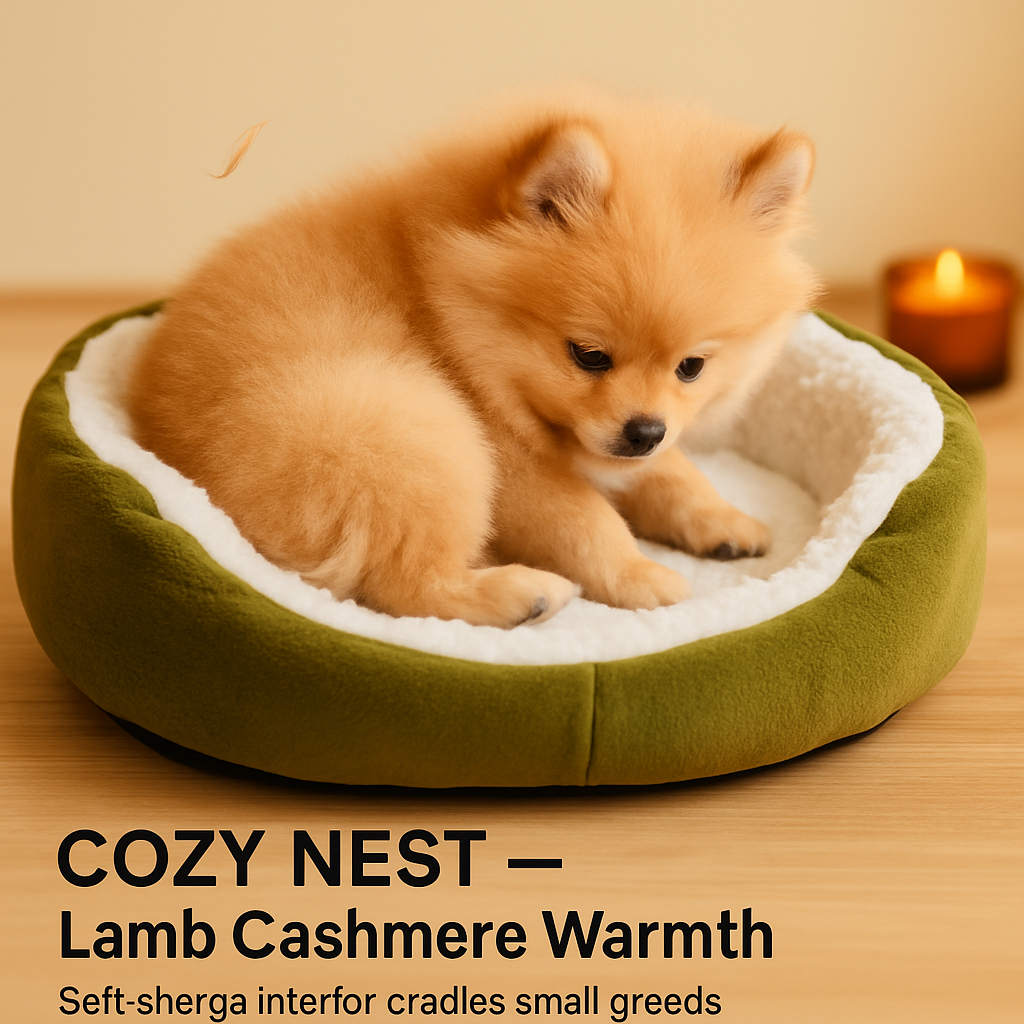 Pet Dog Bed: Soft Fleece Nest for Small Dogs | Purrfect Pet Kingdom