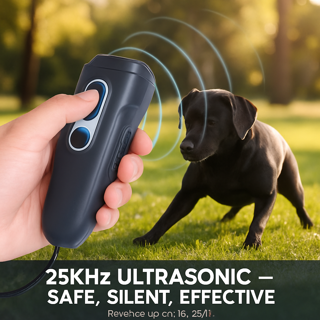 Ultrasonic Bark Deterrent for Dogs with LED Light - Majestic Pet Kingdom